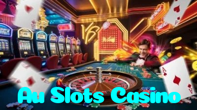 Au Slots Casino casino presented on mobile device in Pakistan with slots and live games